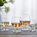 Haonai glass brandy , brandy stem snifer , brandy stemware goblet